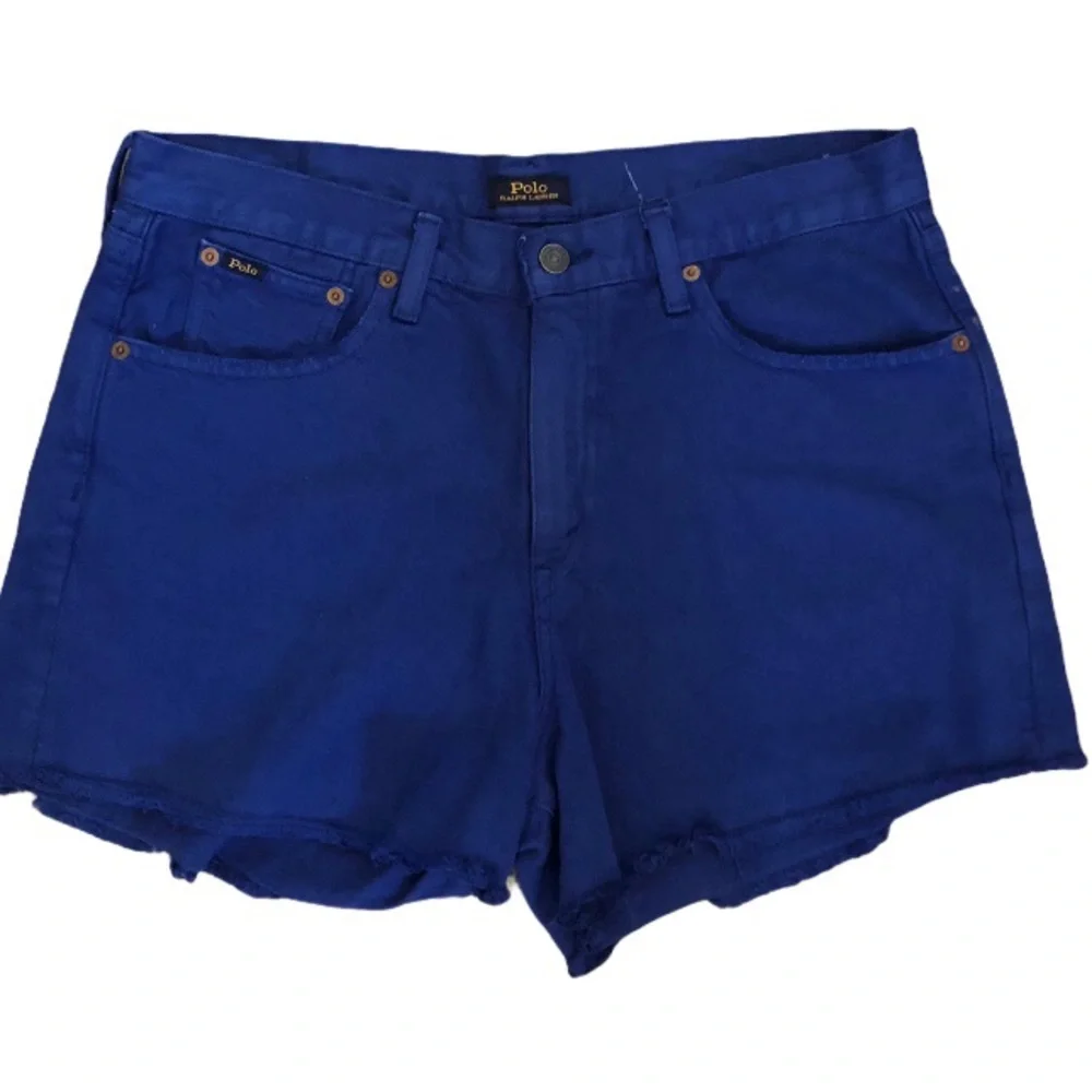 RALPH LAUREN POLO BLUE CUT OFF SHORTS 30